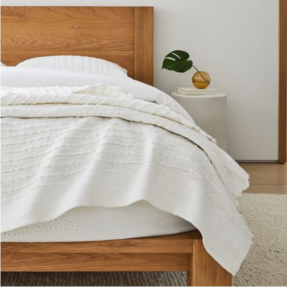 West Elm Soft Corded Bed Blanket
